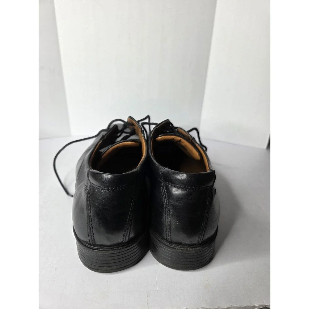 Clarks Tilden‎ Walk Mens Black Leather Derby Shoes 10.5 M 261103507095